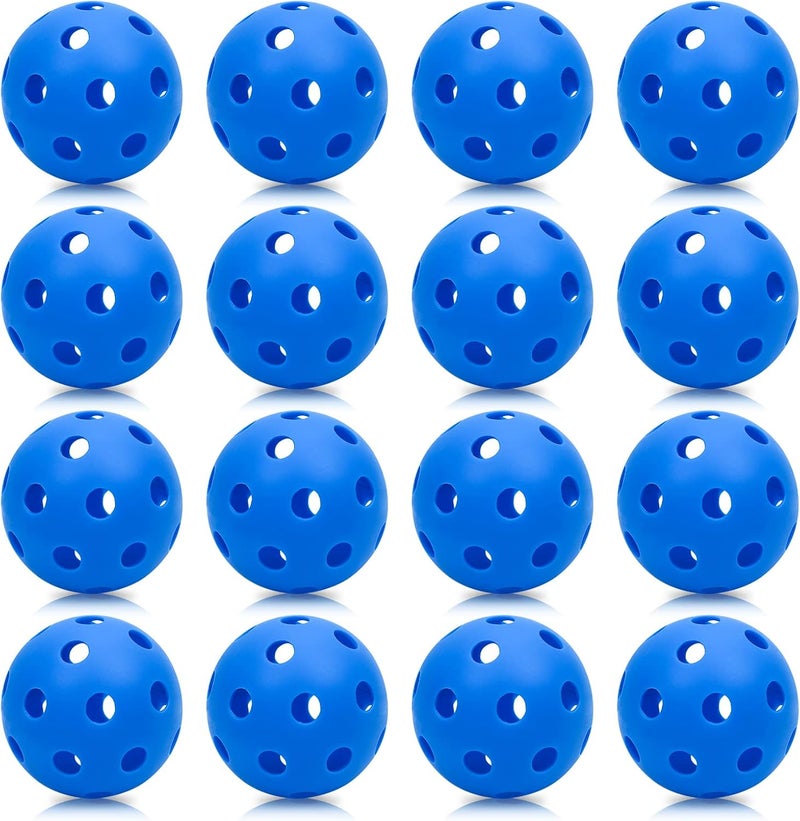 Bac-kitchen 16 Pack Plastic Baseballs - Hollow Softballs for Lightweight Batting Practice - Indoor/Outdoor Training Balls - Image 1